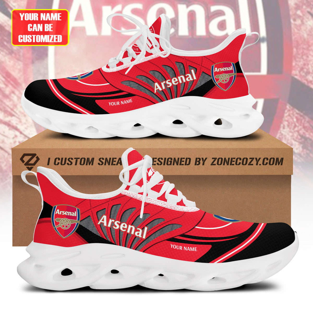Personalized Arsenal Q6 Chunky Custom Sneaker Q311007