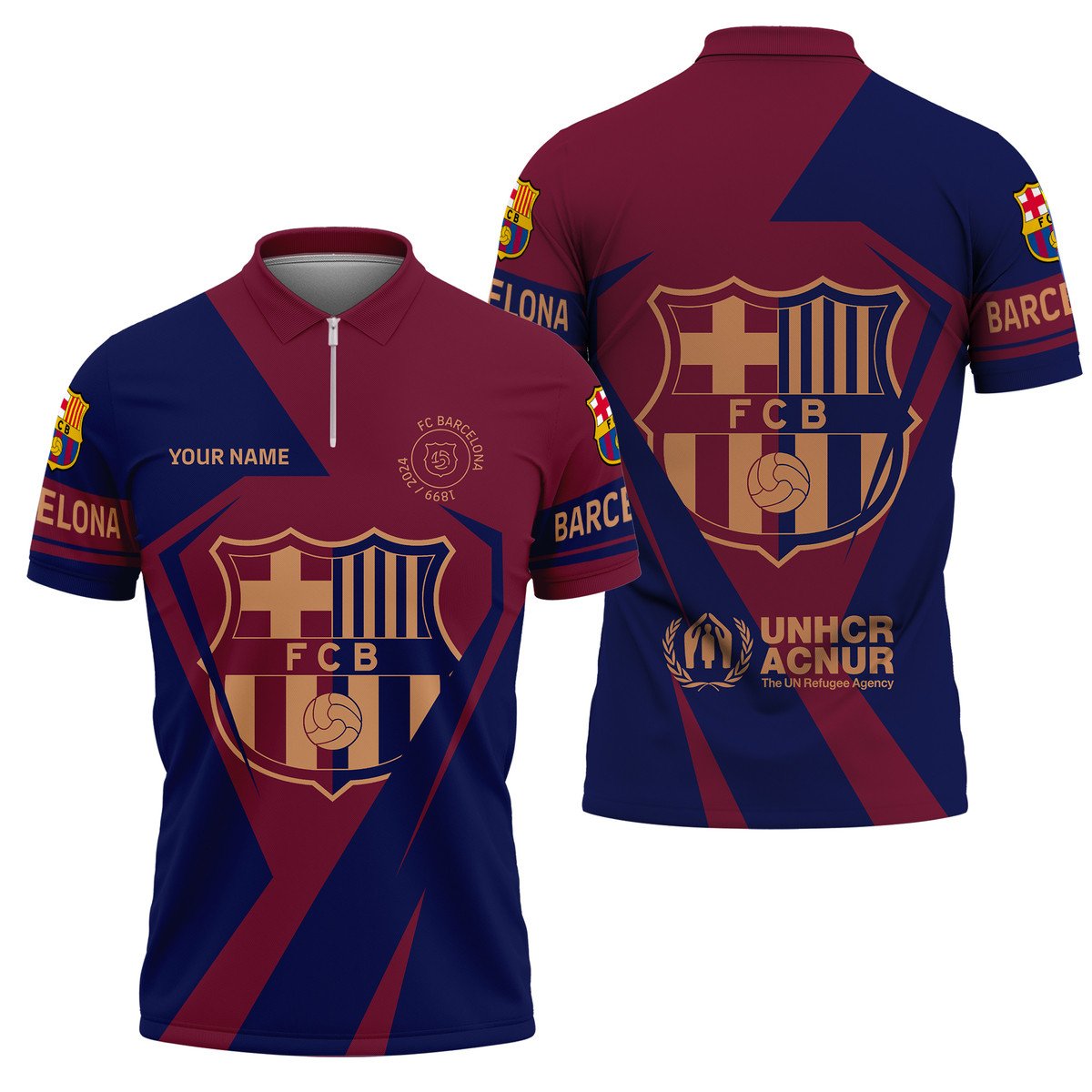Personalized Barca 3D Full Printing Set , Barca Zip Polo, Shirt , Hoodie , Short , Polo ,hawaii QB021103