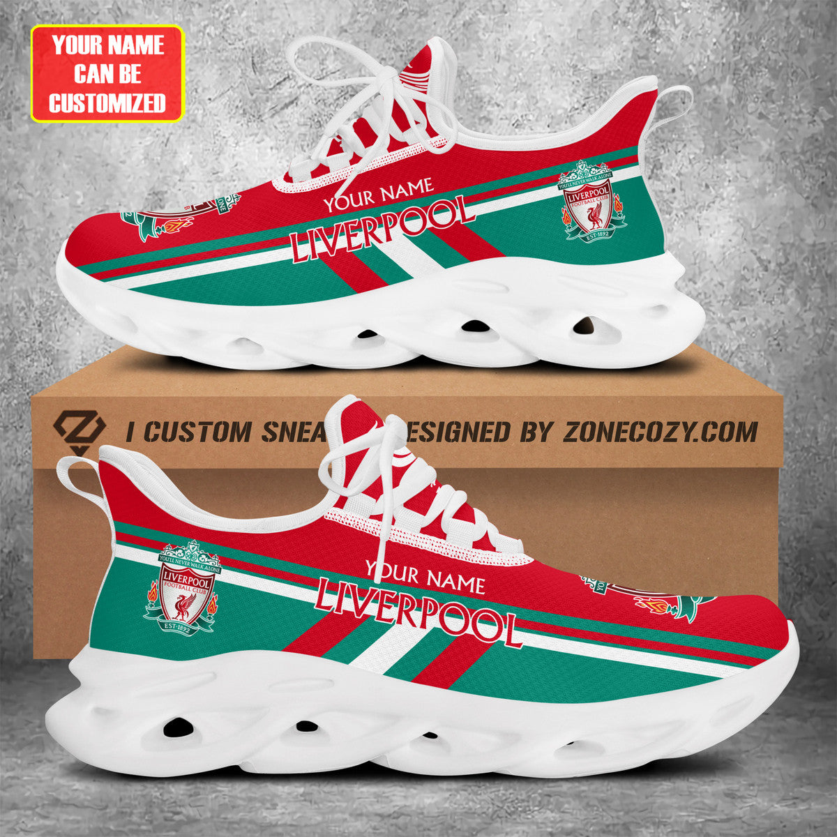 Personalized Liverpool Q2 Chunky Custom Sneaker Q311005