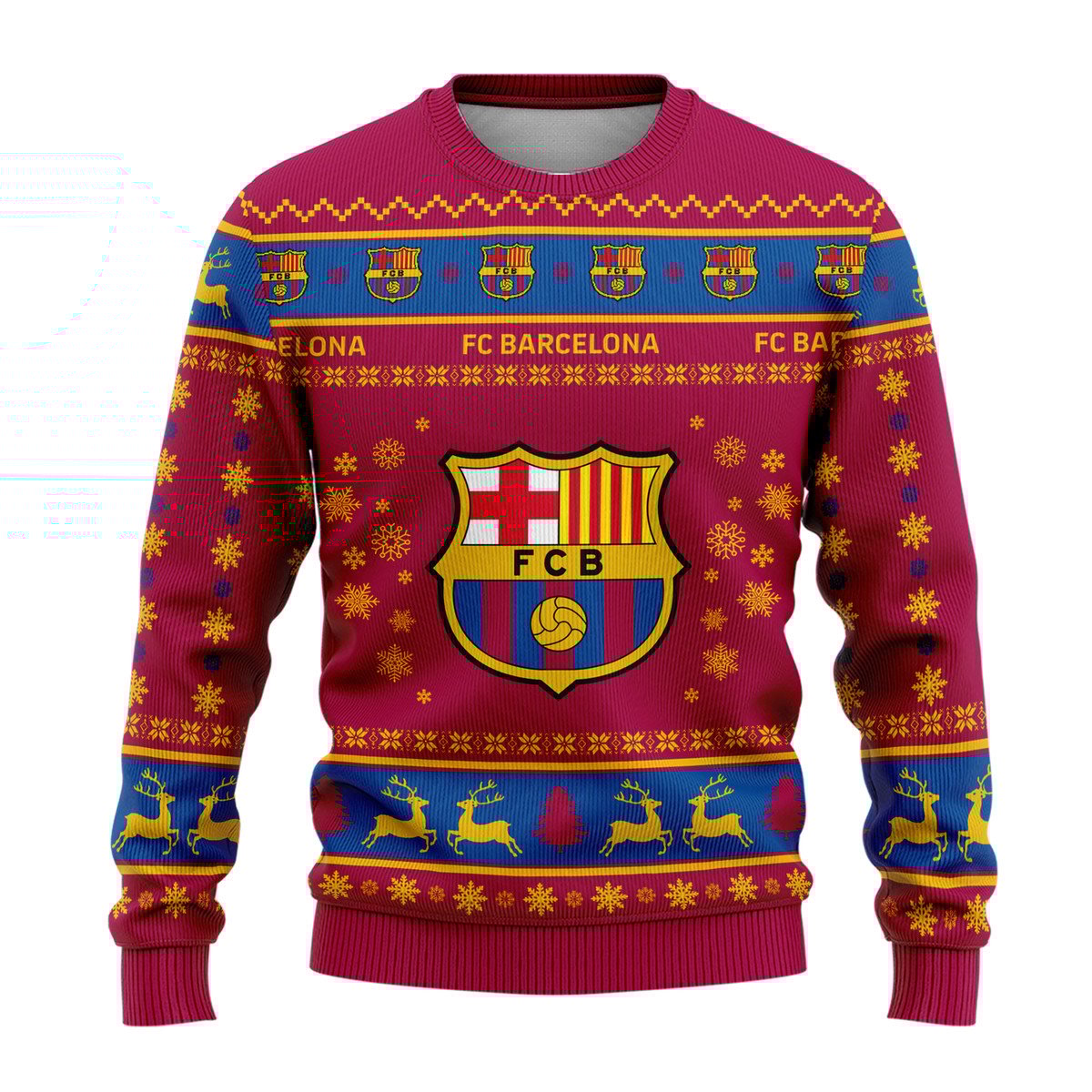 Barça Q7 Ugly Christmas Sweater , Unisex Wool Sweater Q071009