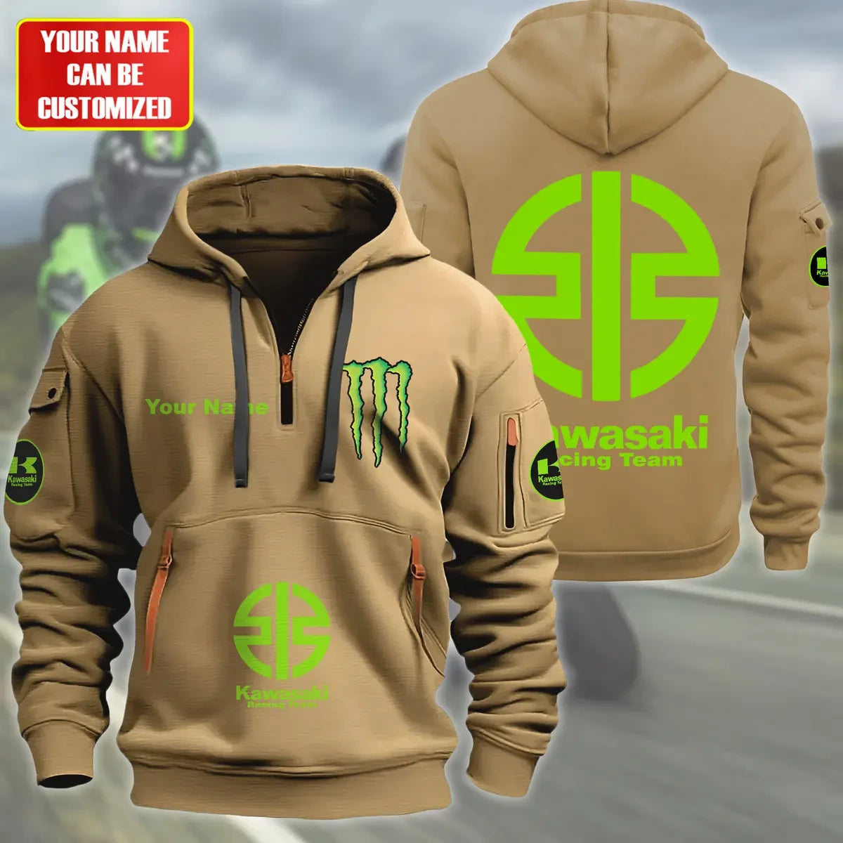Personalized KW Racing Team Zip-Hoodie Cotton Jacket Q071101