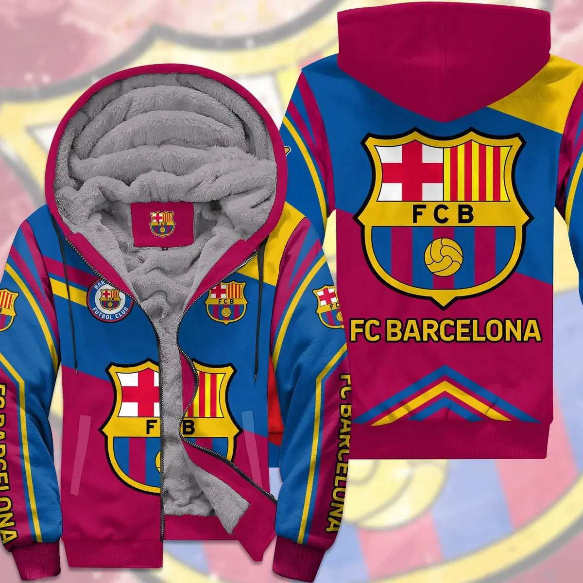 Personalized Barca Fleece 3D All Over Printed Unisex Shirt QB061106