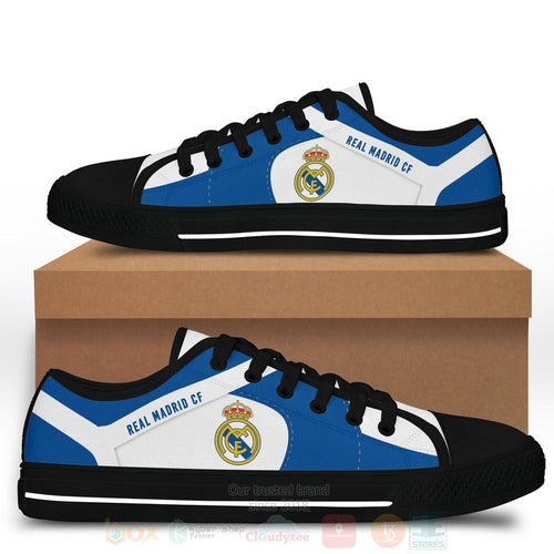 Real Madrid Low Top Custom Canvas Shoes