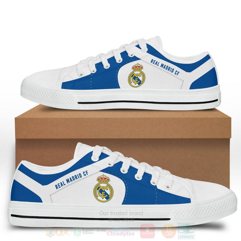 Real Madrid Low Top Custom Canvas Shoes