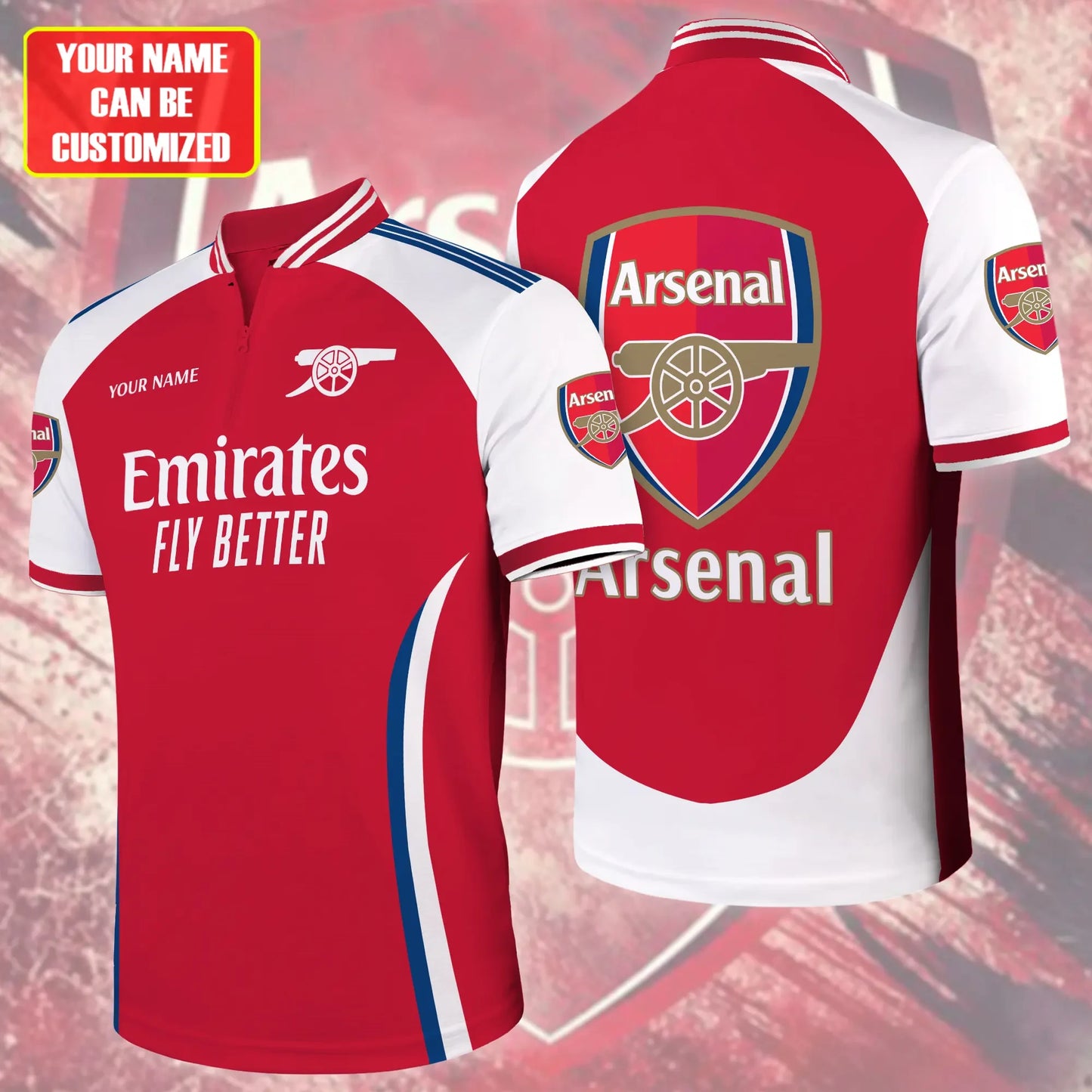 Personalized Arsenal Outfits 3D Full Printing Set , Arsenal Shirt , Zipper Polo, Hoodie , Short , Polo ,hawaii Q121108