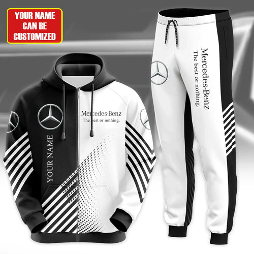 Personalized Mercedes 3D All over Printed Hoodie and Sweatpants set