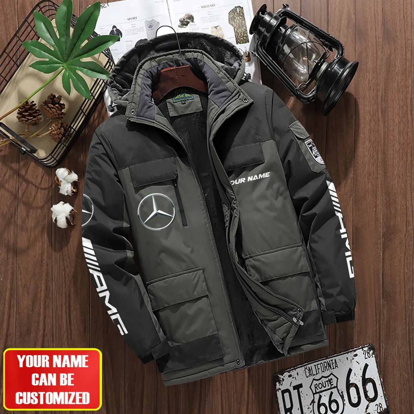 Personalized Merc AMG Parka Winter Jacket V2 S211105