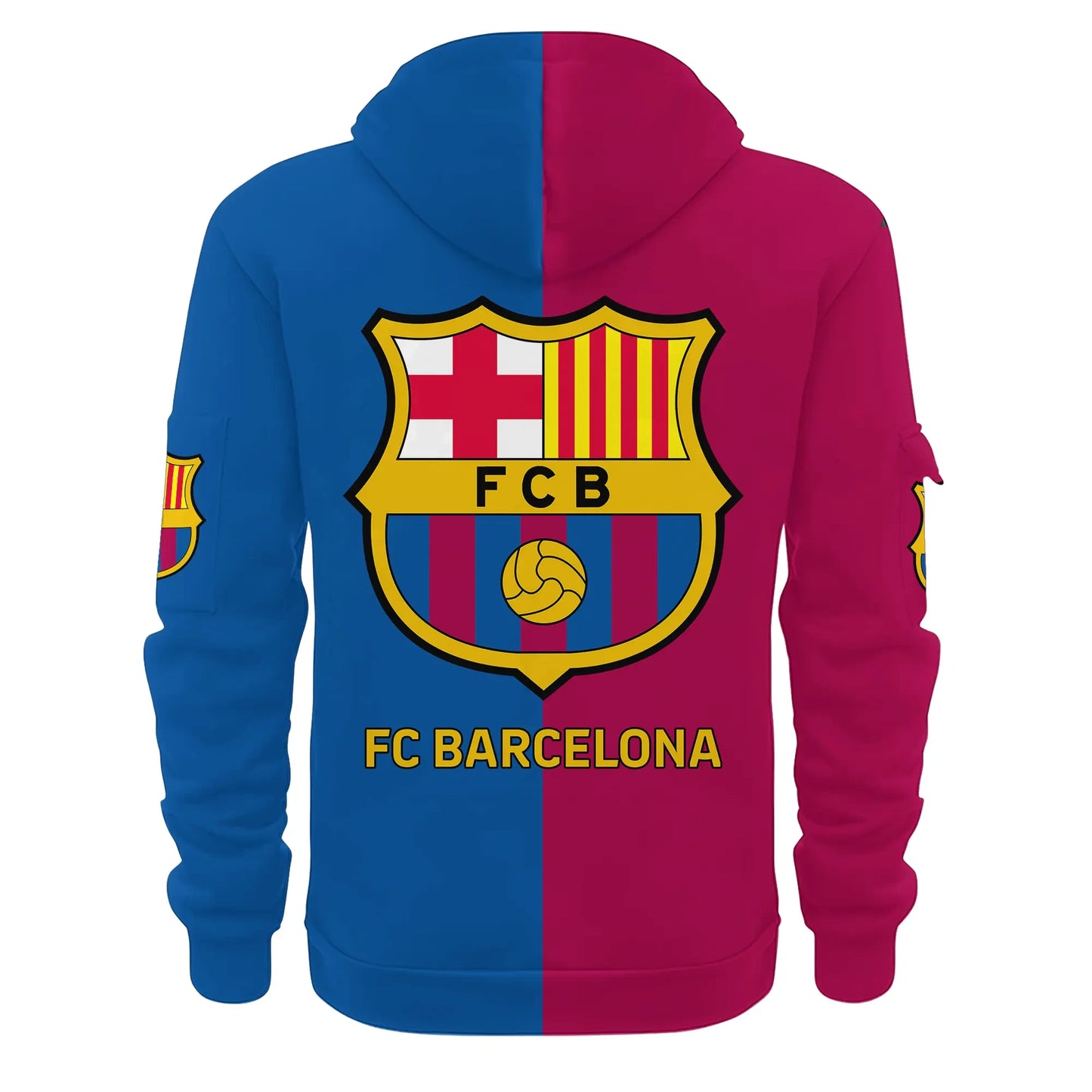Personalized Barcelona 3D Zip-Hoodie Cotton Jacket