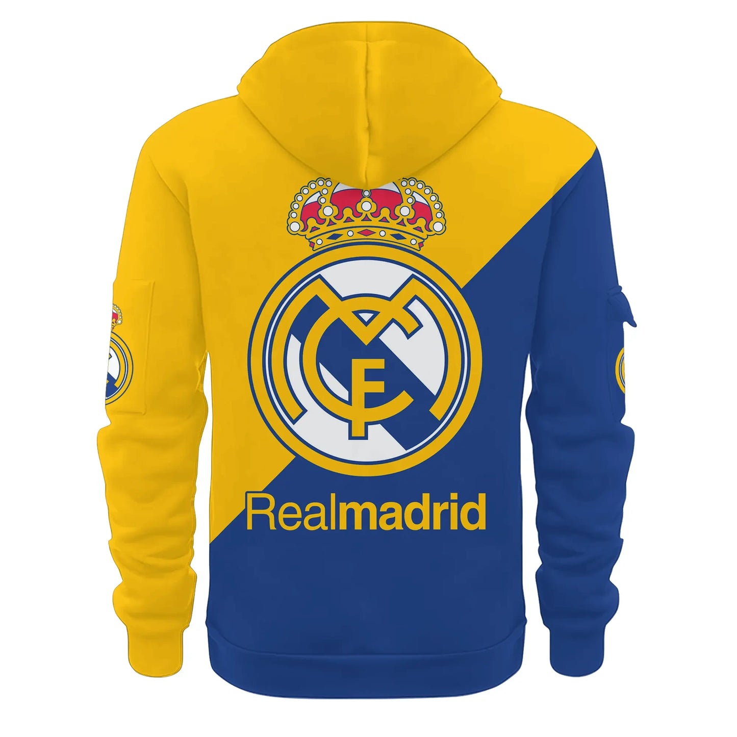 Personalized Real Madrid 3D Zip-Hoodie Cotton Jacket