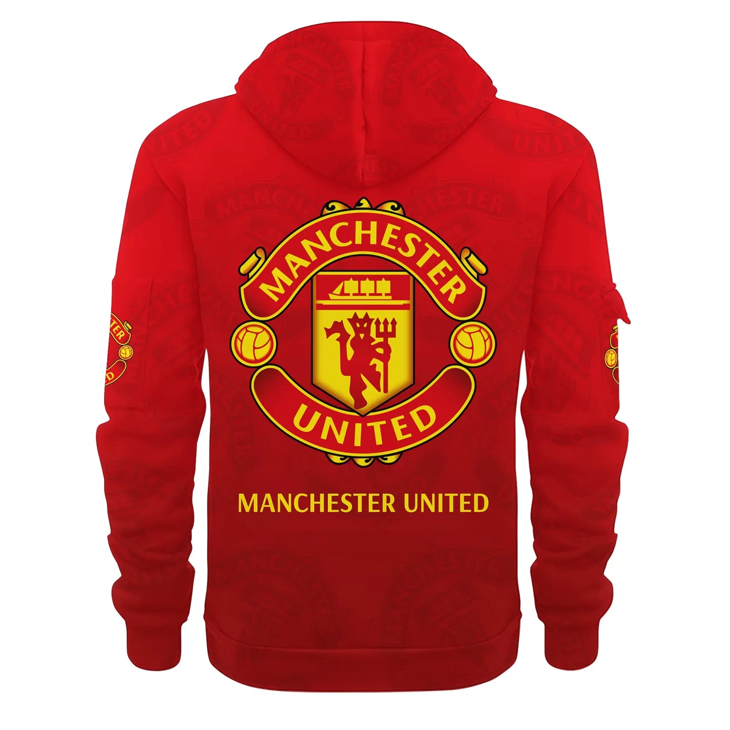 Personalized Manchester United 3D Zip-Hoodie Cotton Jacket