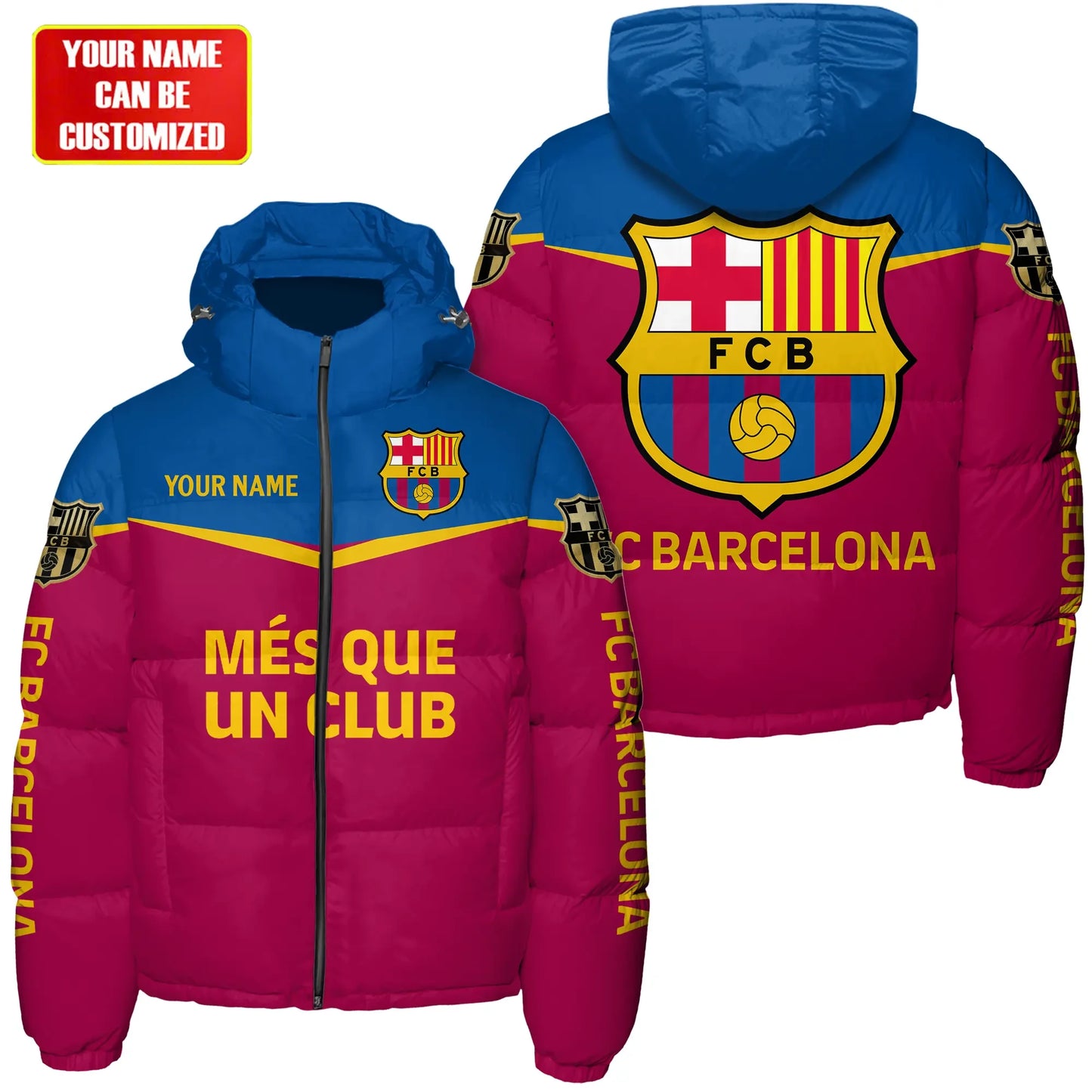 Barça Q4 Puffer Thermal Stand Collar Jacket