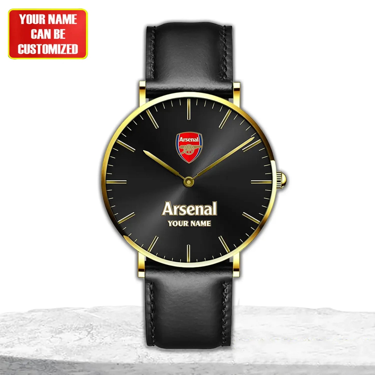 Personalized Arsenal Quartz Leather Watch