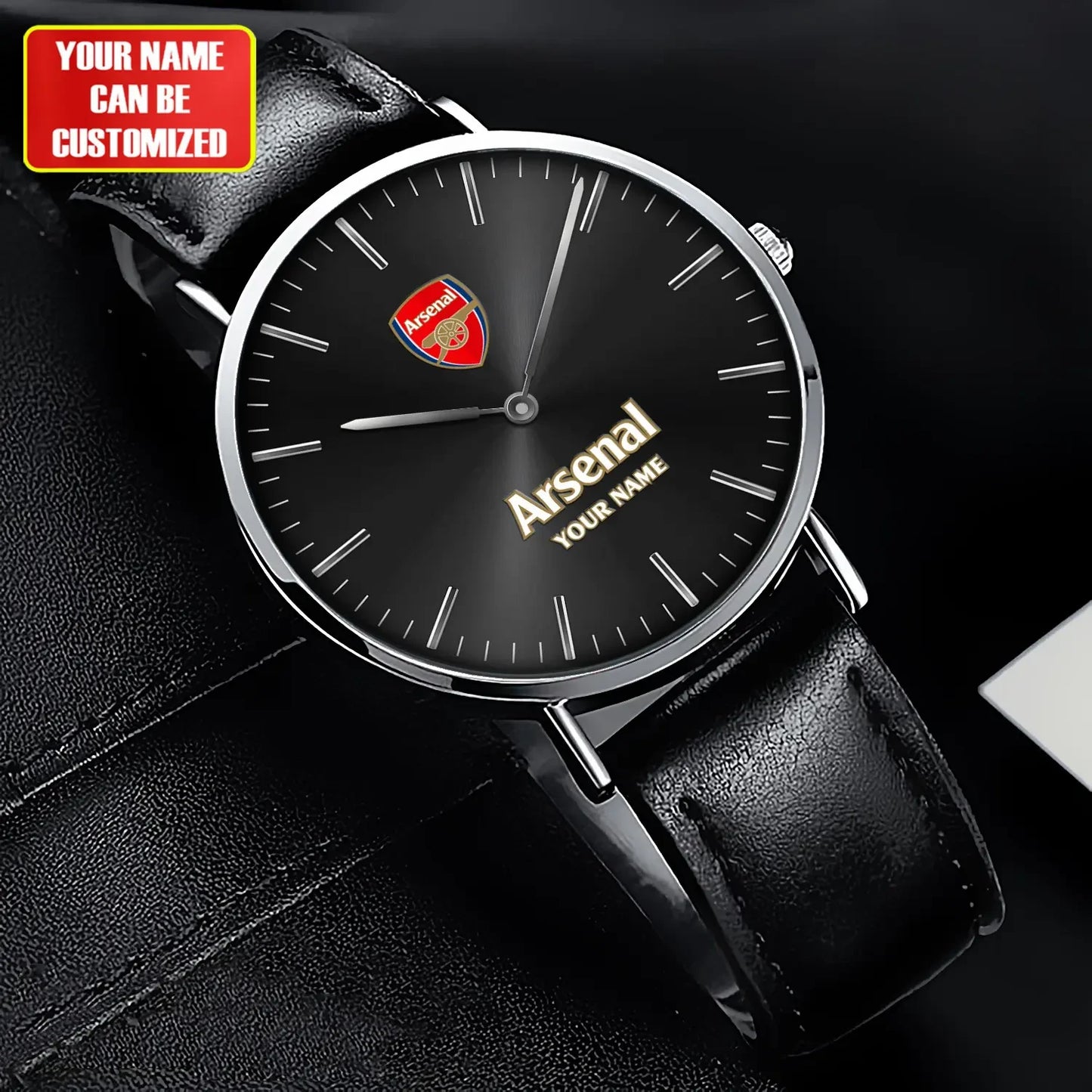 Personalized Arsenal Quartz Leather Watch