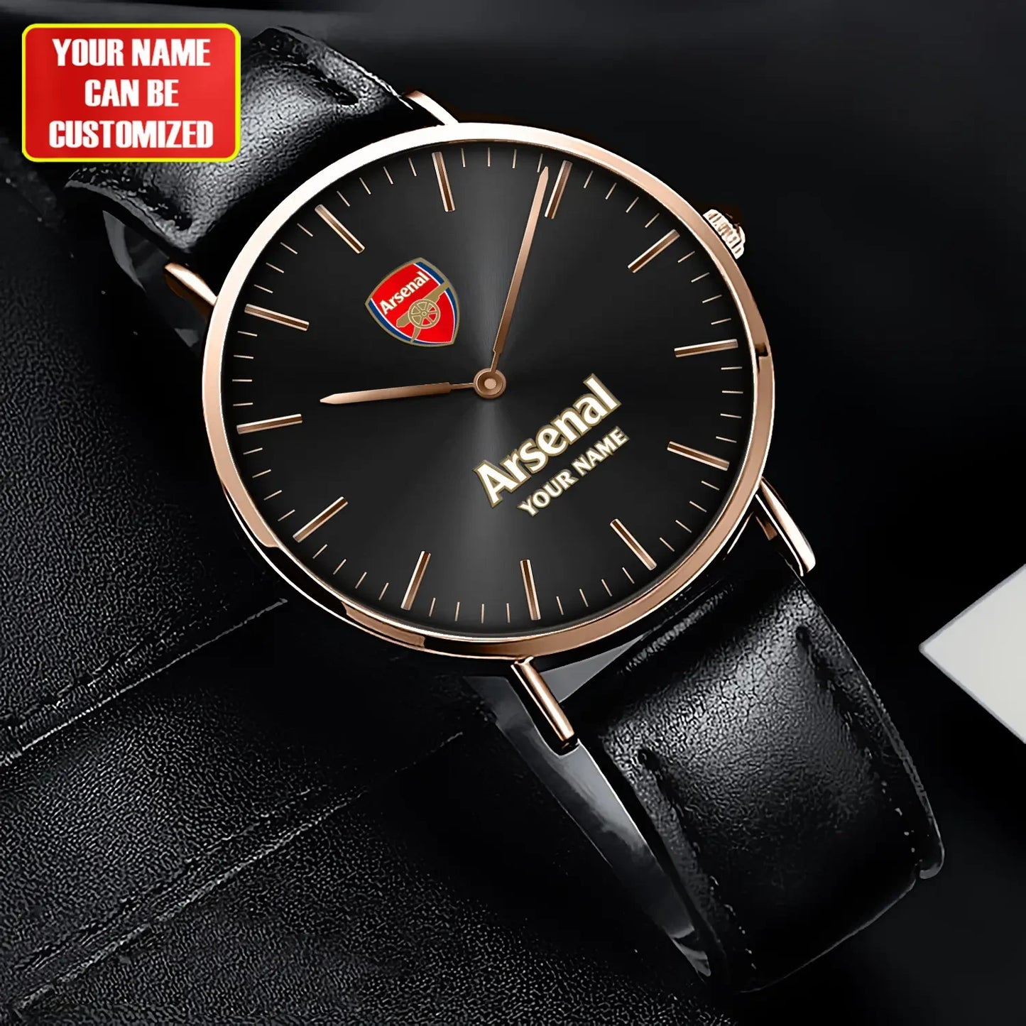 Personalized Arsenal Quartz Leather Watch