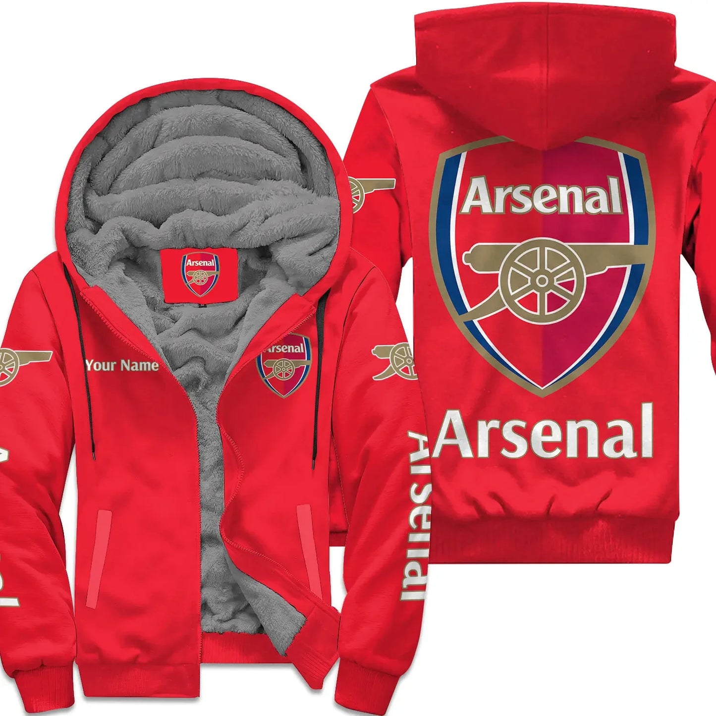 Personalized Arsenal Fleece 3D All Over Printed Unisex Shirt