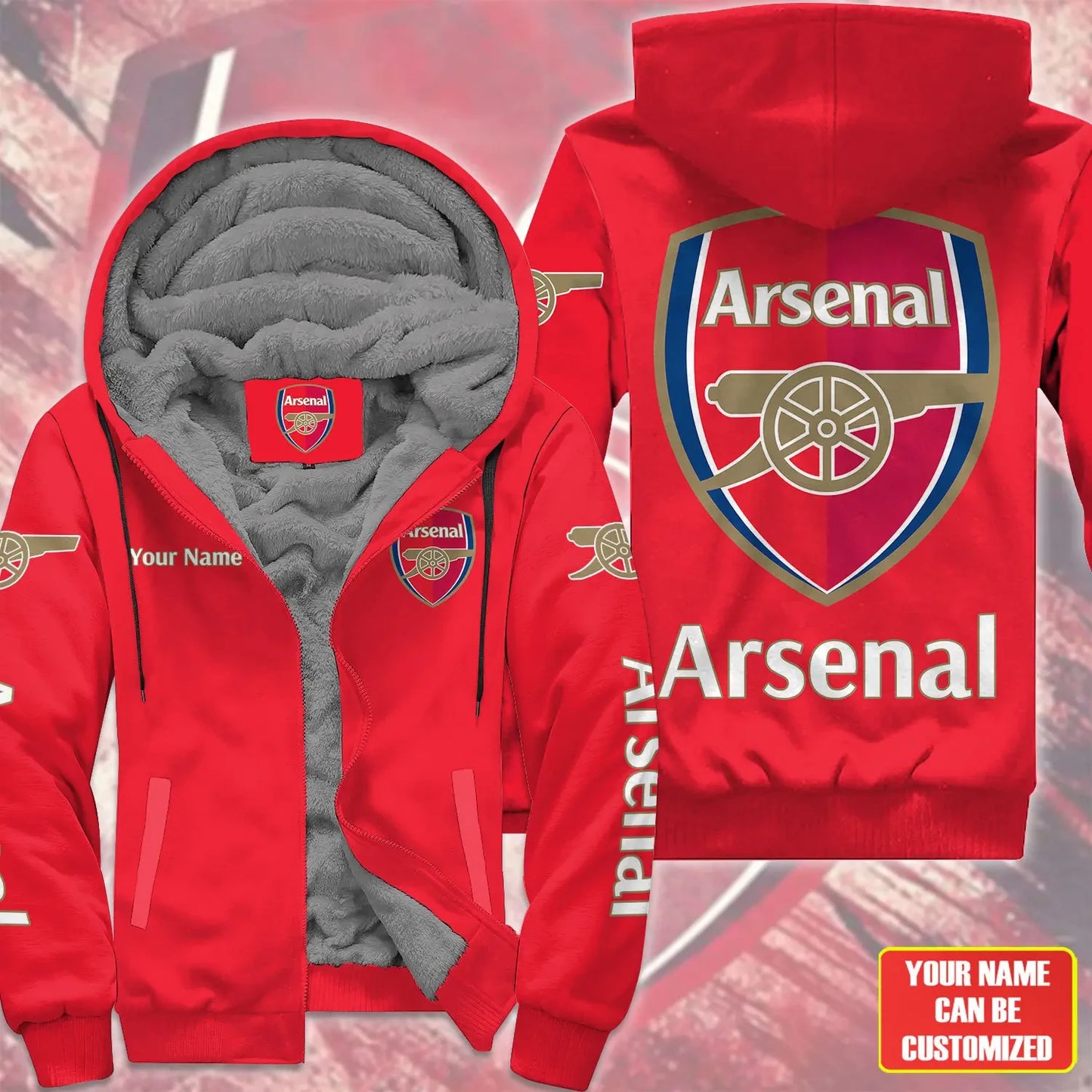 Personalized Arsenal Fleece 3D All Over Printed Unisex Shirt