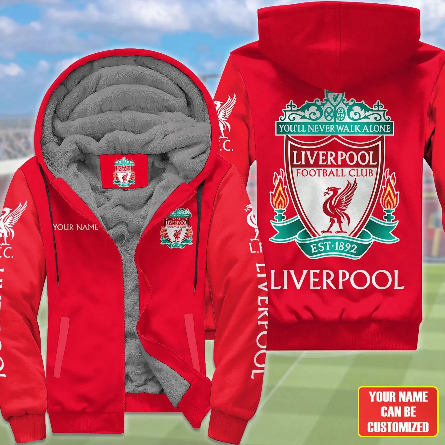 Personalized Liverpool Fleece 3D All Over Printed Unisex Shirt