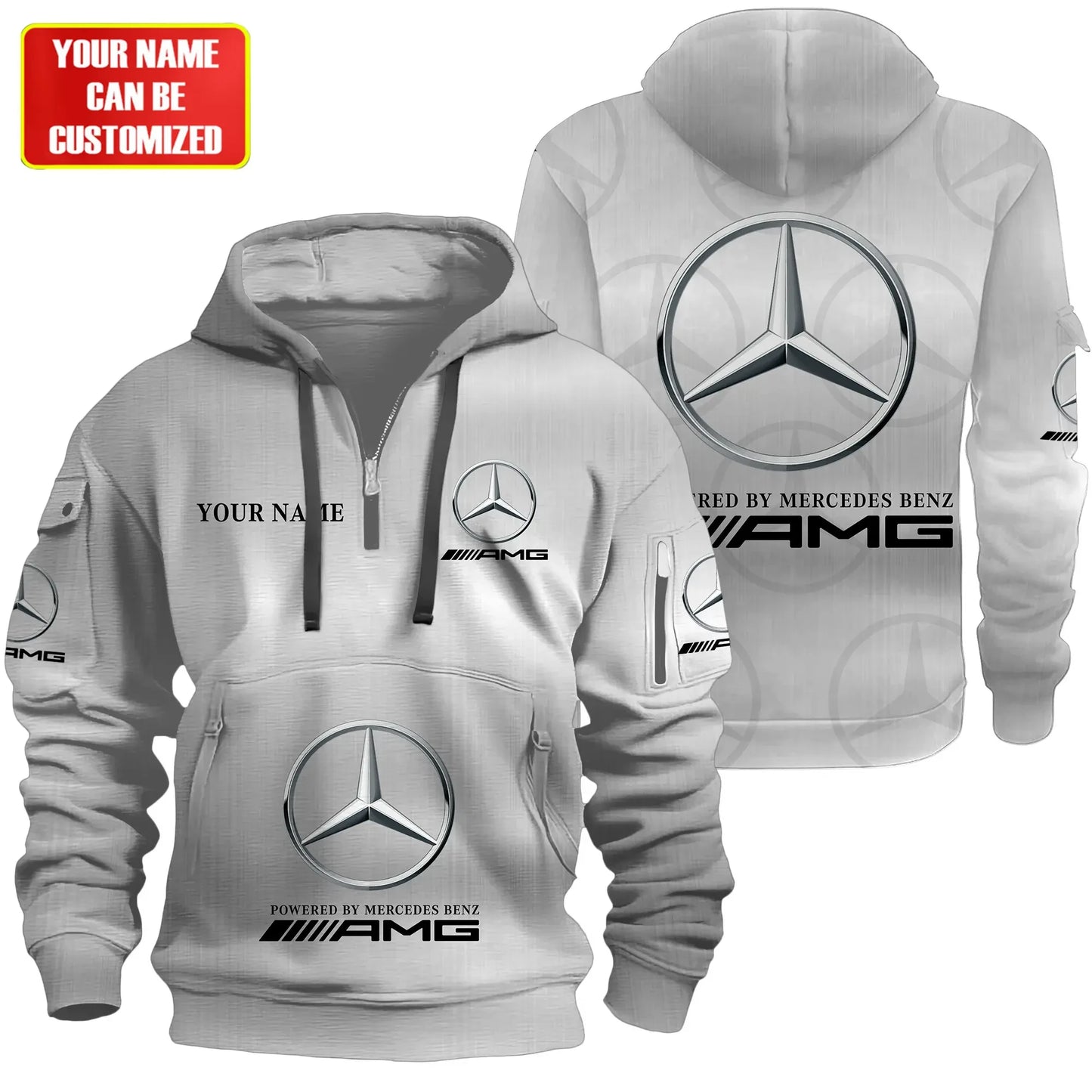 Personalized Merc AMG 3D Zip-Hoodie Cotton Jacket