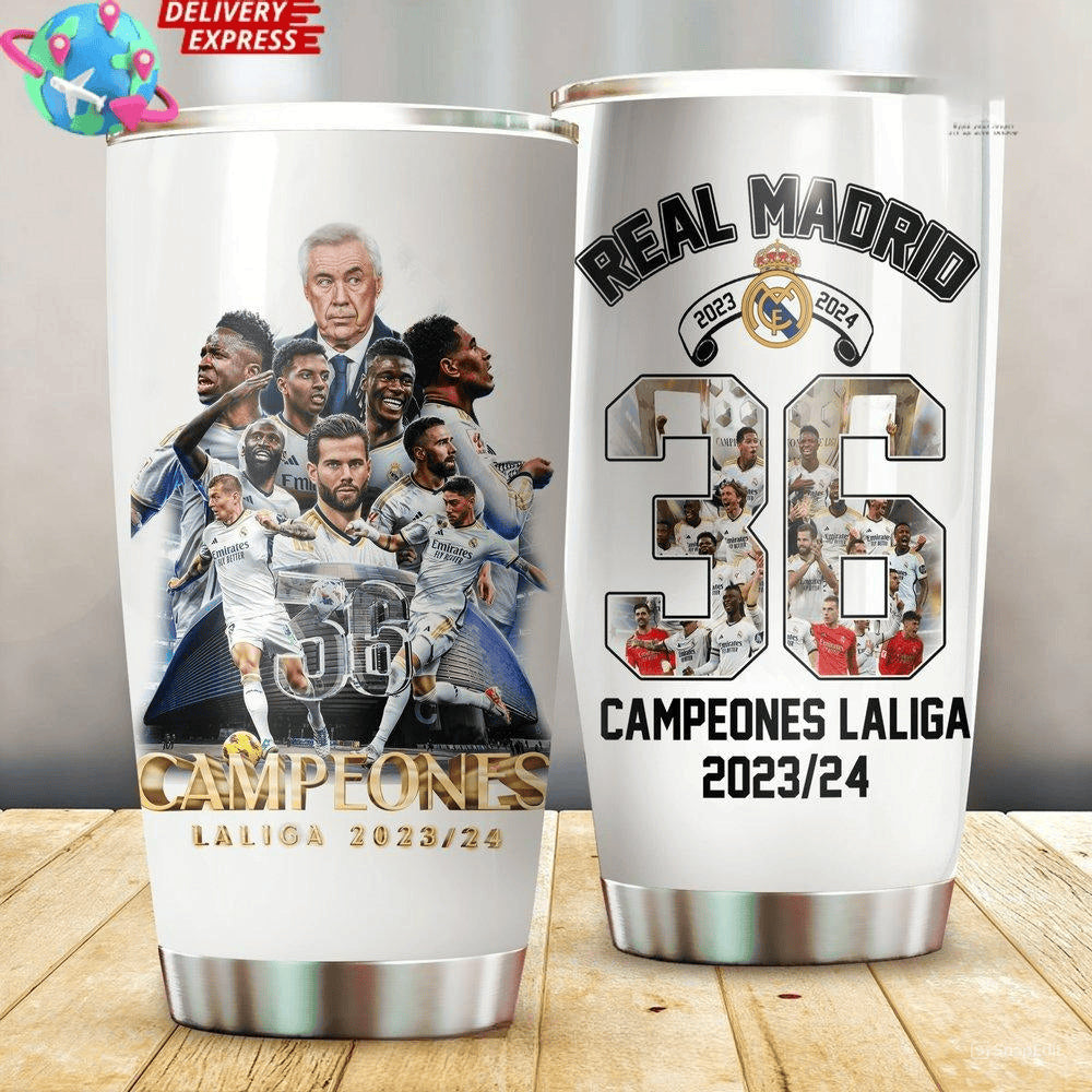 Real Mardrid Stainless Tumbler 20oz 30oz Cup V14