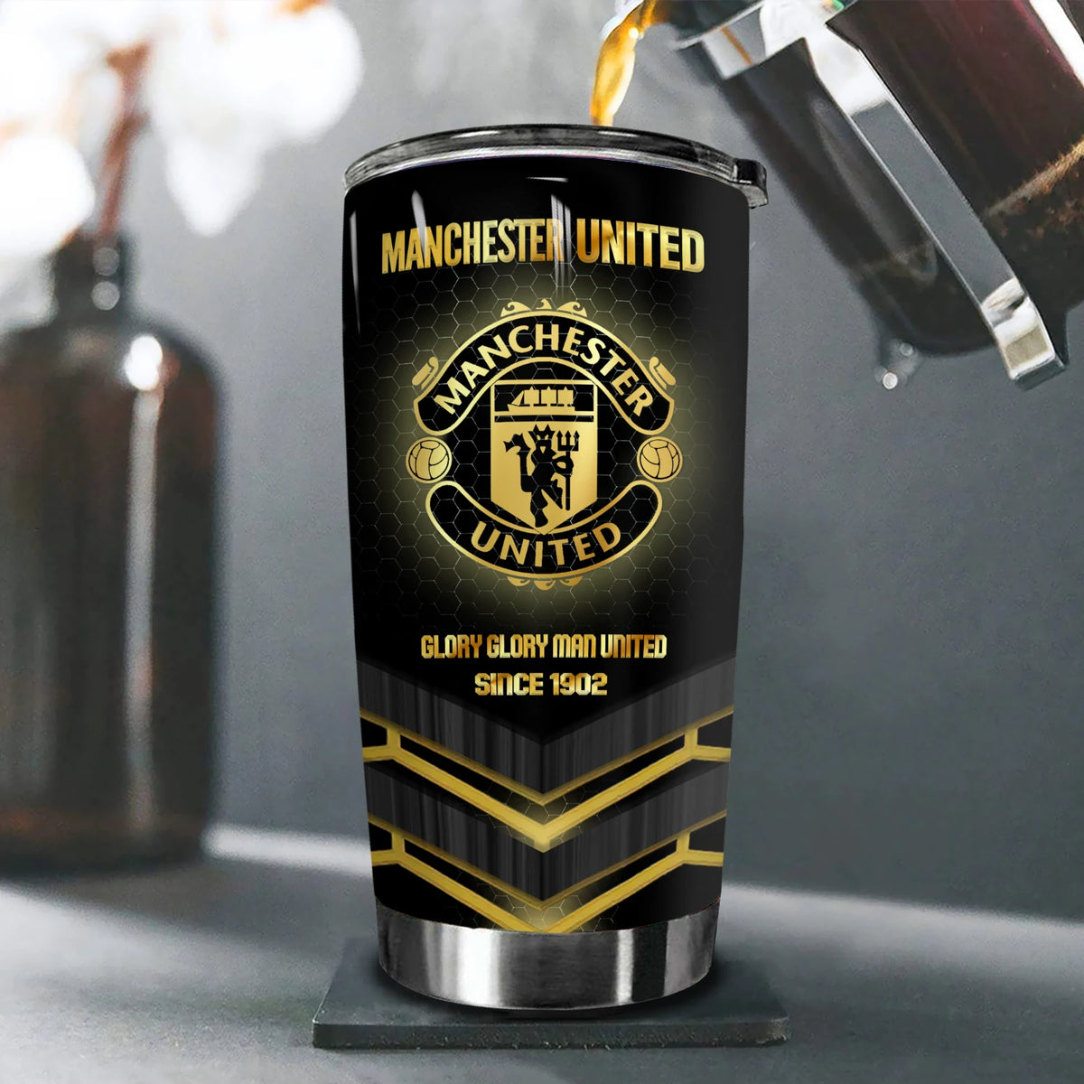 Manchester United Stainless Tumbler 20oz 30oz Cup V13