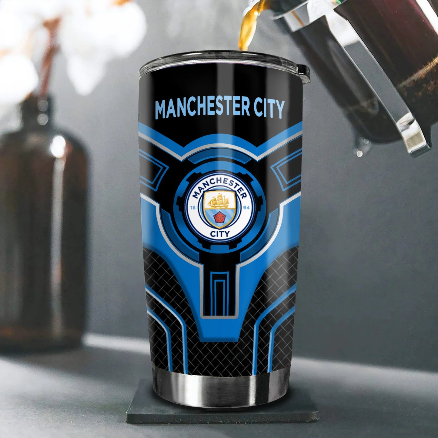 Manchester City Stainless Tumbler 20oz 30oz Cup V10