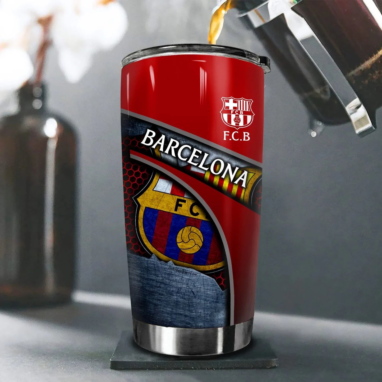 Barcelona Stainless Tumbler 20oz 30oz Cup V6