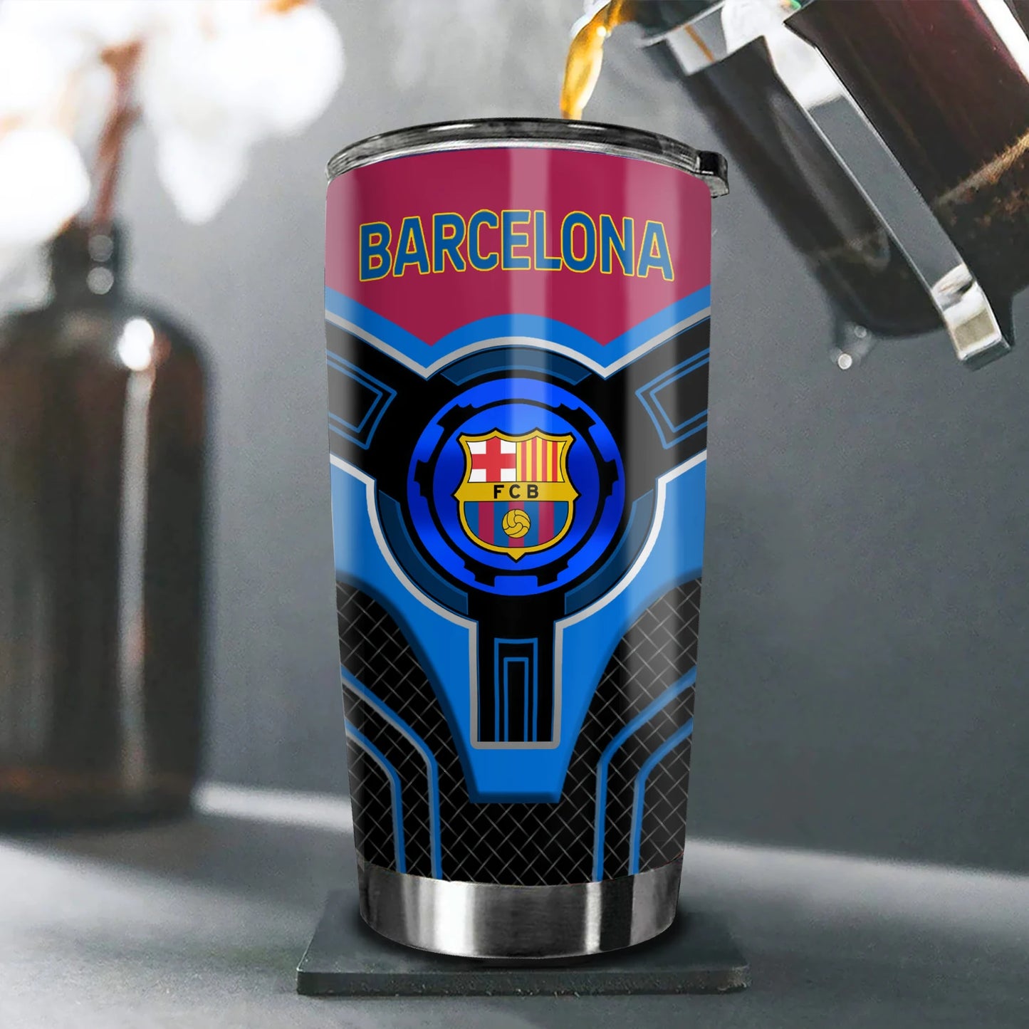 Barcelona Stainless Tumbler 20oz 30oz Cup V7