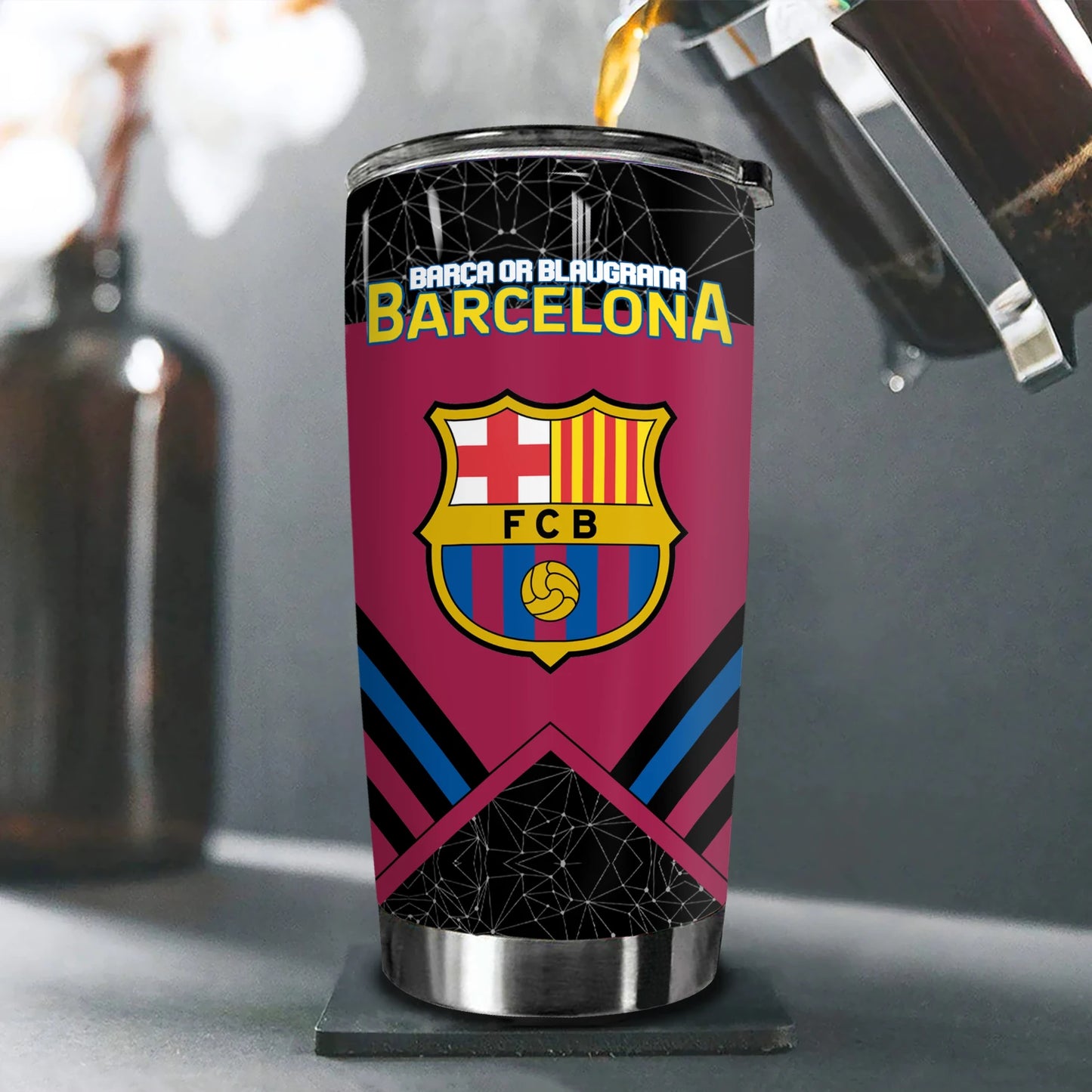 Barcelona Stainless Tumbler 20oz 30oz Cup V10