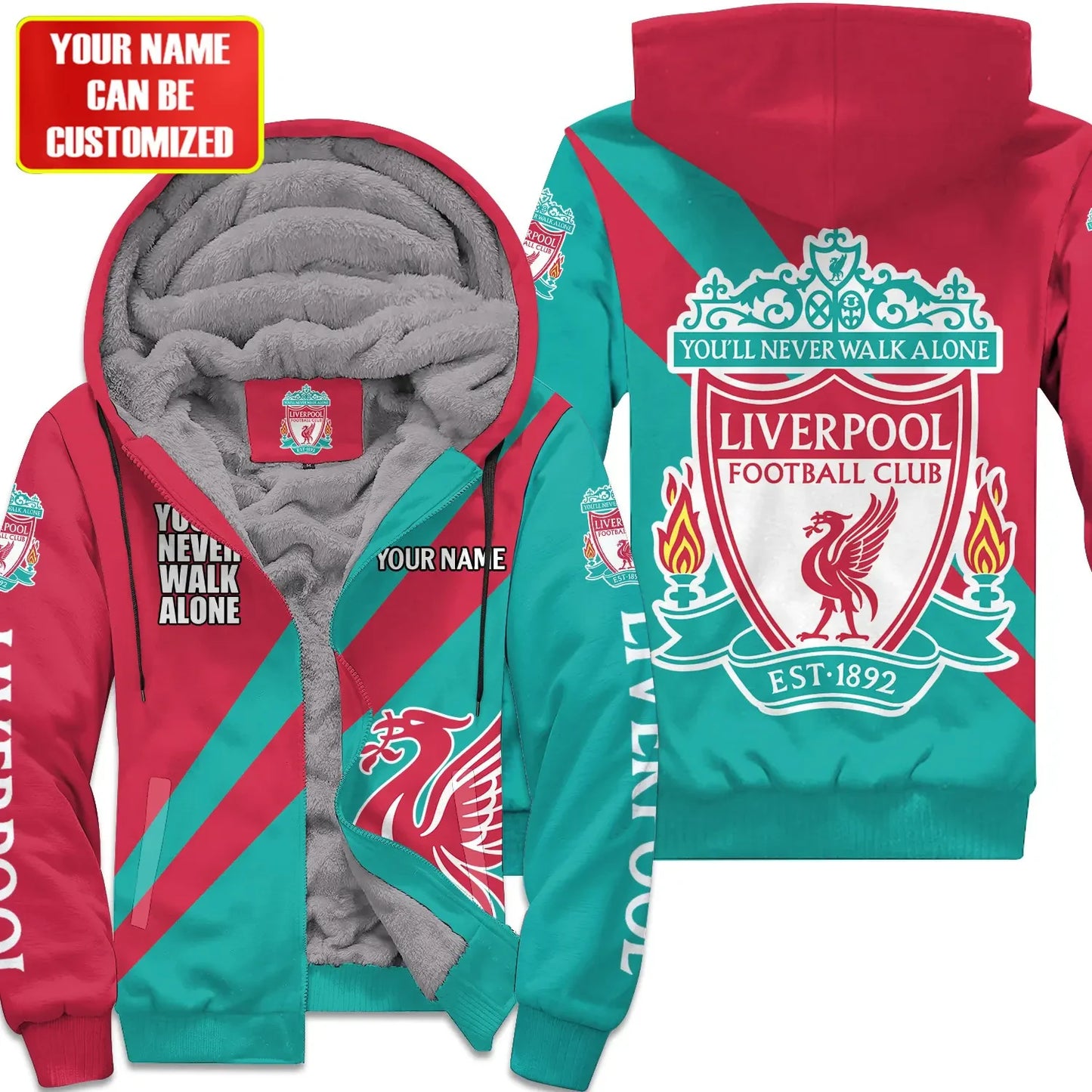 Personalized Liverpool Fleece 3D All Over Printed Unisex Shirt