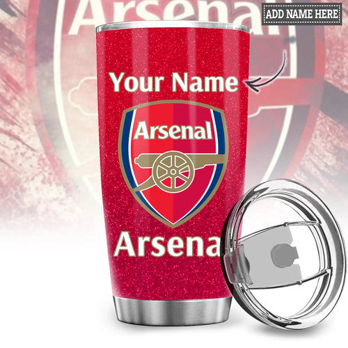 Personalized Arsenal Stainless Tumbler 20oz 30oz Cup