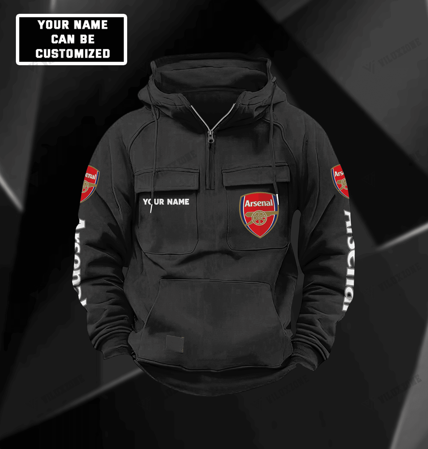 Personalized Arsenal Retro Cotton Hoodie