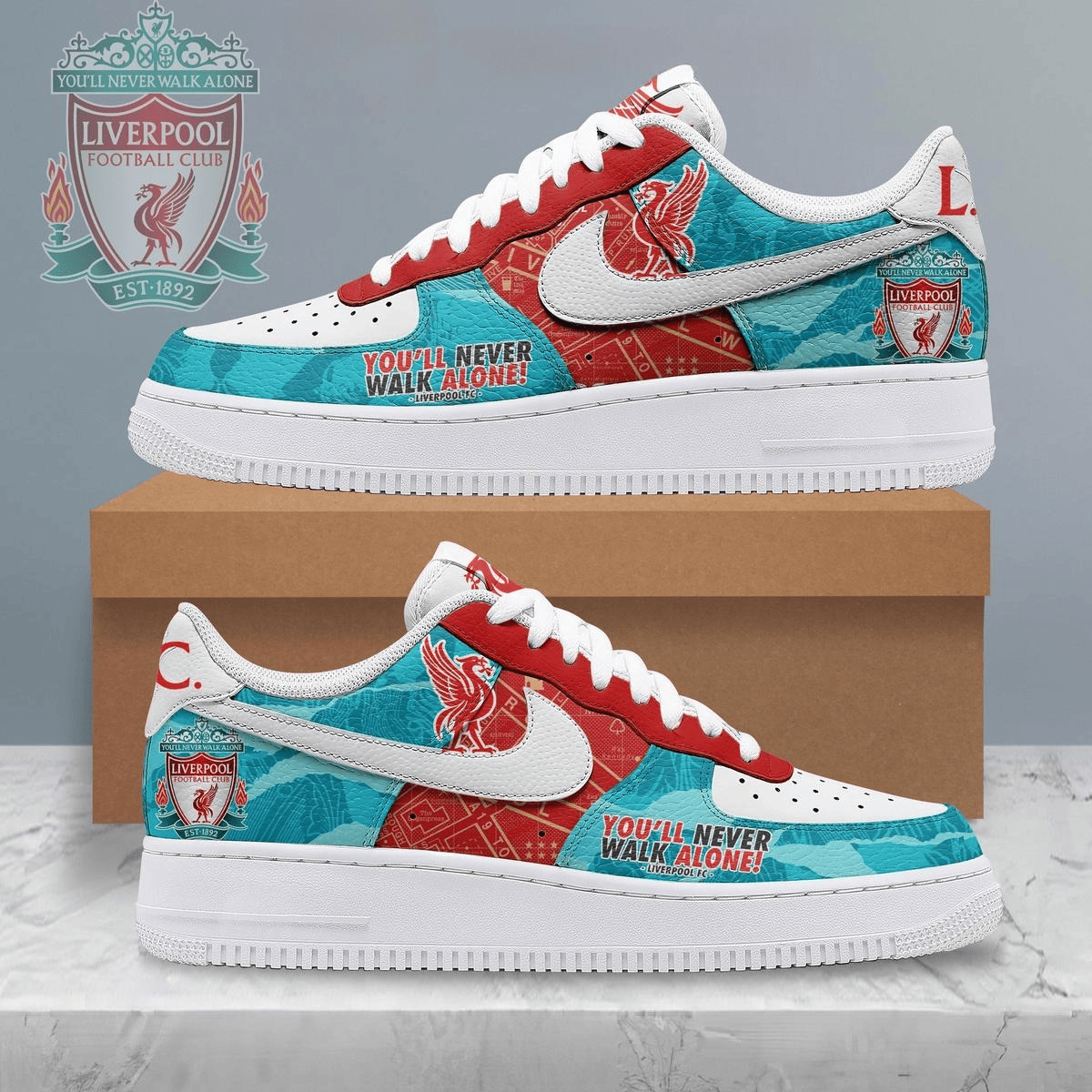 Liverpool Never Walk Alone NAF Custom Sneaker