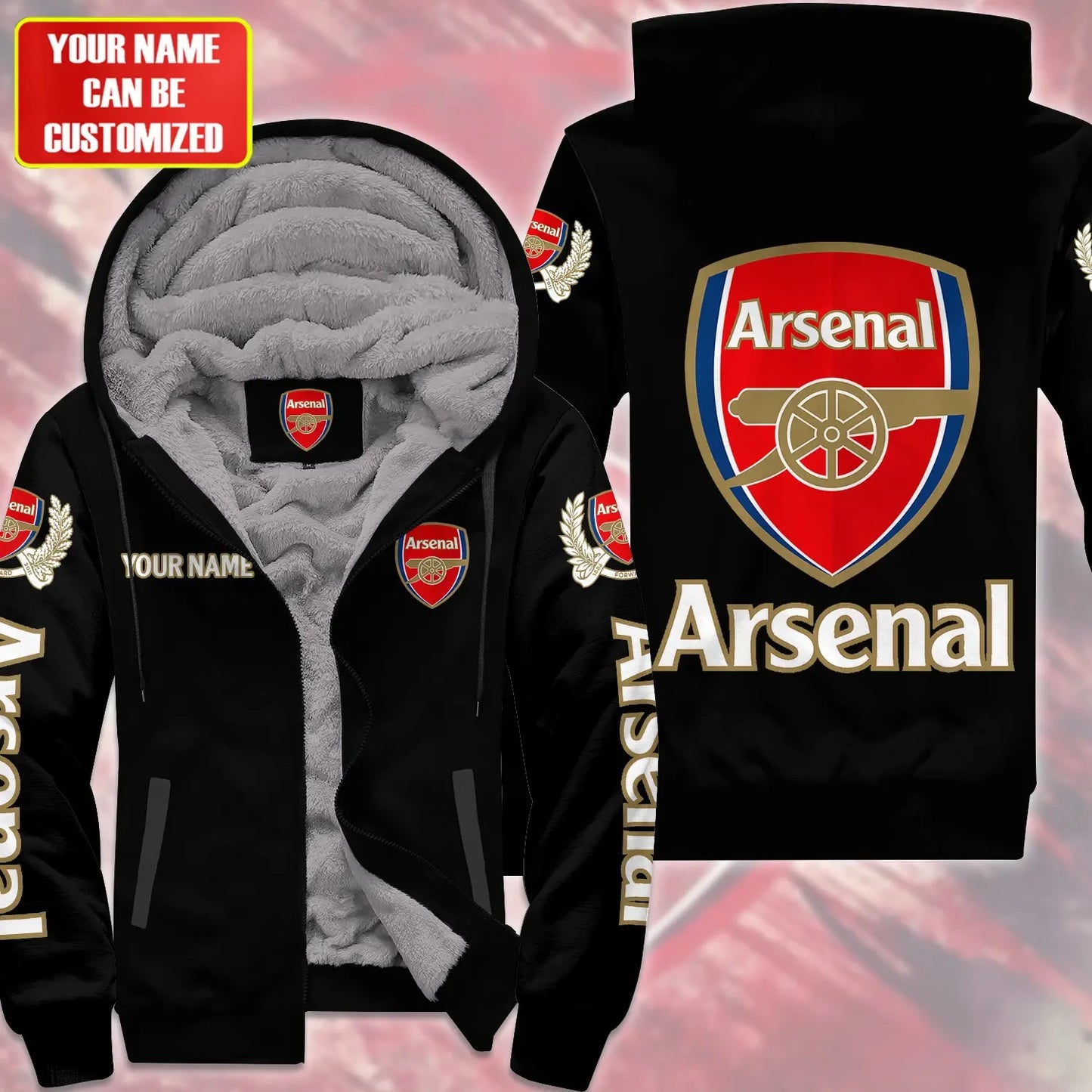 Personalized Arsenal Fleece 3D All Over Printed Unisex Shirt