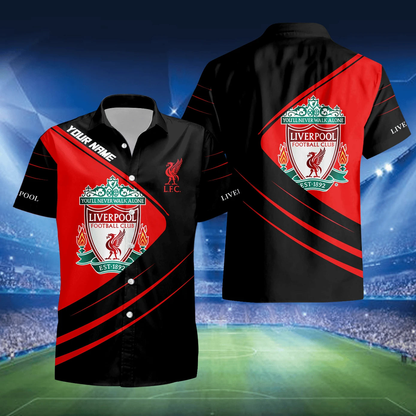 Personalized Liverpool Q4 3D Full Printing Set , Liverpool Shirt , Zipper Polo, Hoodie , Short , Polo ,hawaii