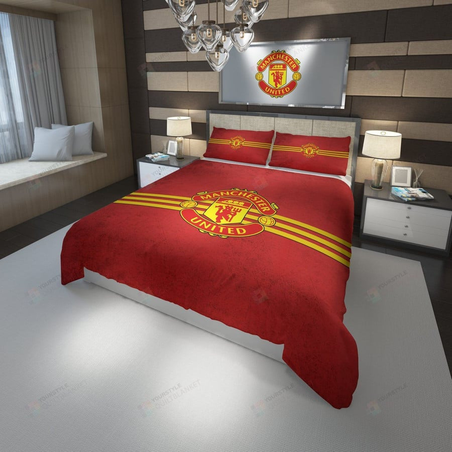 Manchester United All Over Printed Bedding Set V2