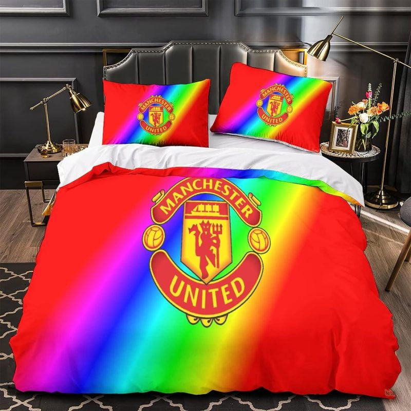 Manchester United All Over Printed Bedding Set V4