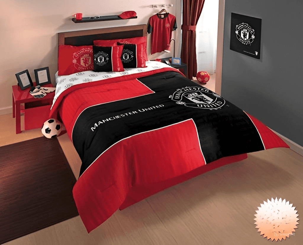 Manchester United All Over Printed Bedding Set V21