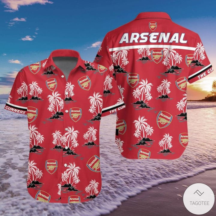 Arsenal Tropical Hawaii Shirt Beach Short V8