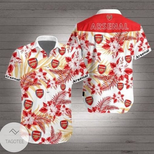 Arsenal Tropical Hawaii Shirt Beach Short V11