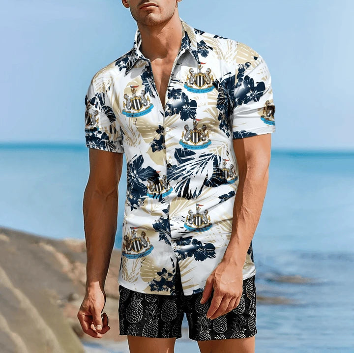 Newcastle United Tropical Hawaii Shirt Beach Short V6
