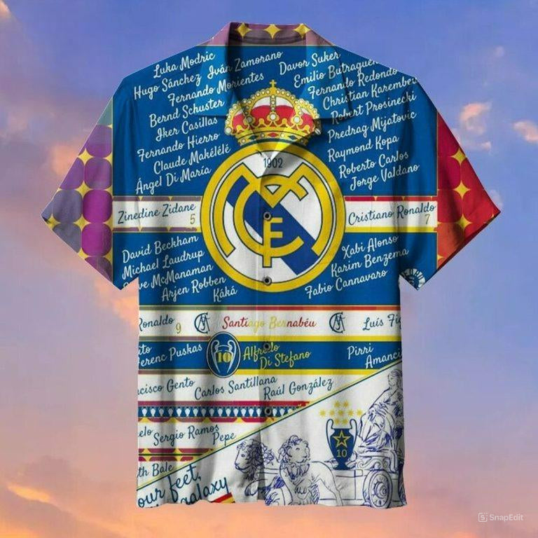 Real Madrid Tropical Hawaii Shirt Beach Short V9