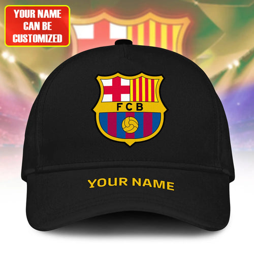 Personalized Name Barcelona Classic Black Cap