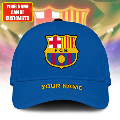 Personalized Name Barcelona Classic Blue Cap