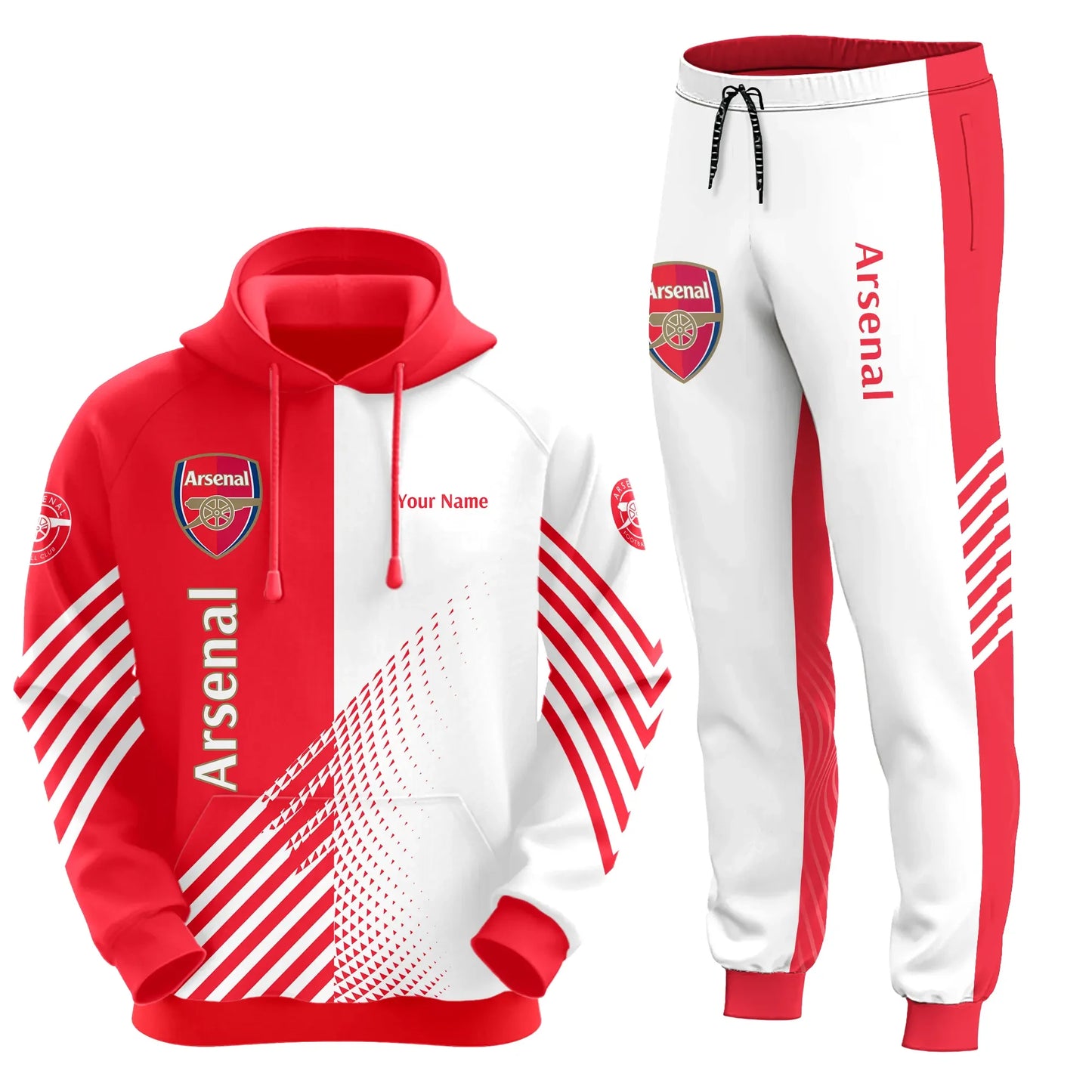 Personalized Arsenal Q2 3D All over Printed Hoodie and Sweatpants set