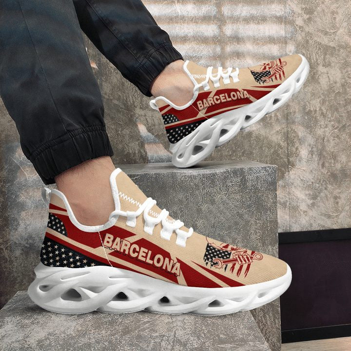 FC Barcelona Skull Bring Wrench Chunky Custom Sneaker