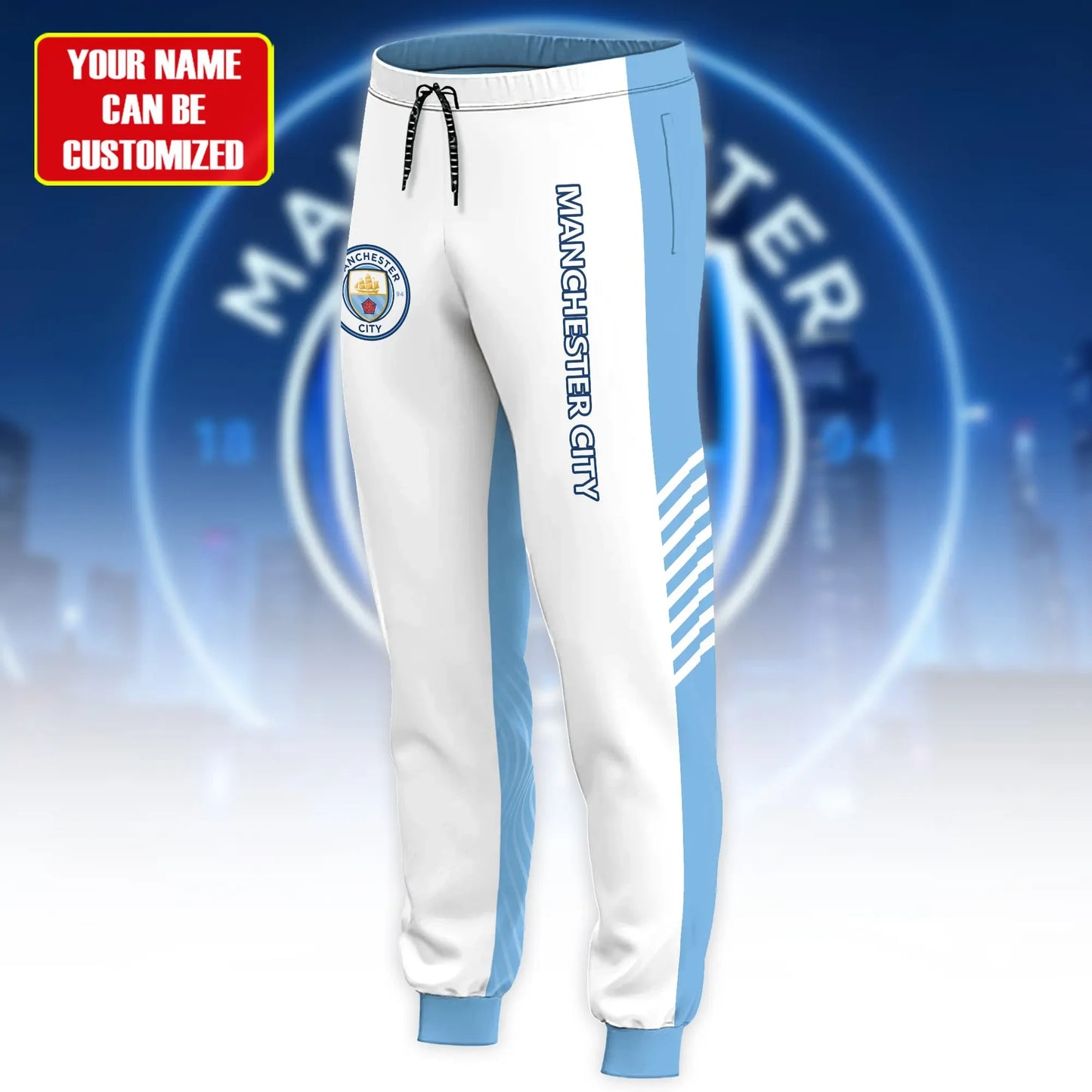 Personalized Manchester City Q2 3D All over Printed Hoodie and Sweatpants set