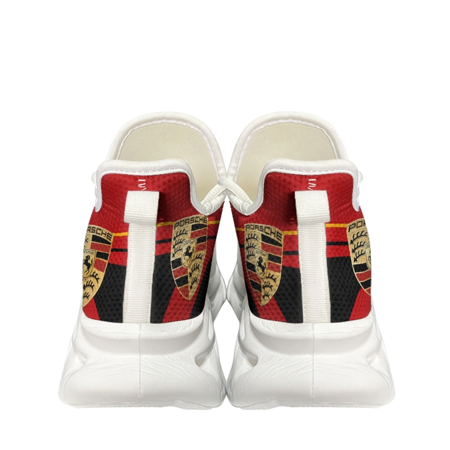 Pors Red Black Chunky Custom Sneaker