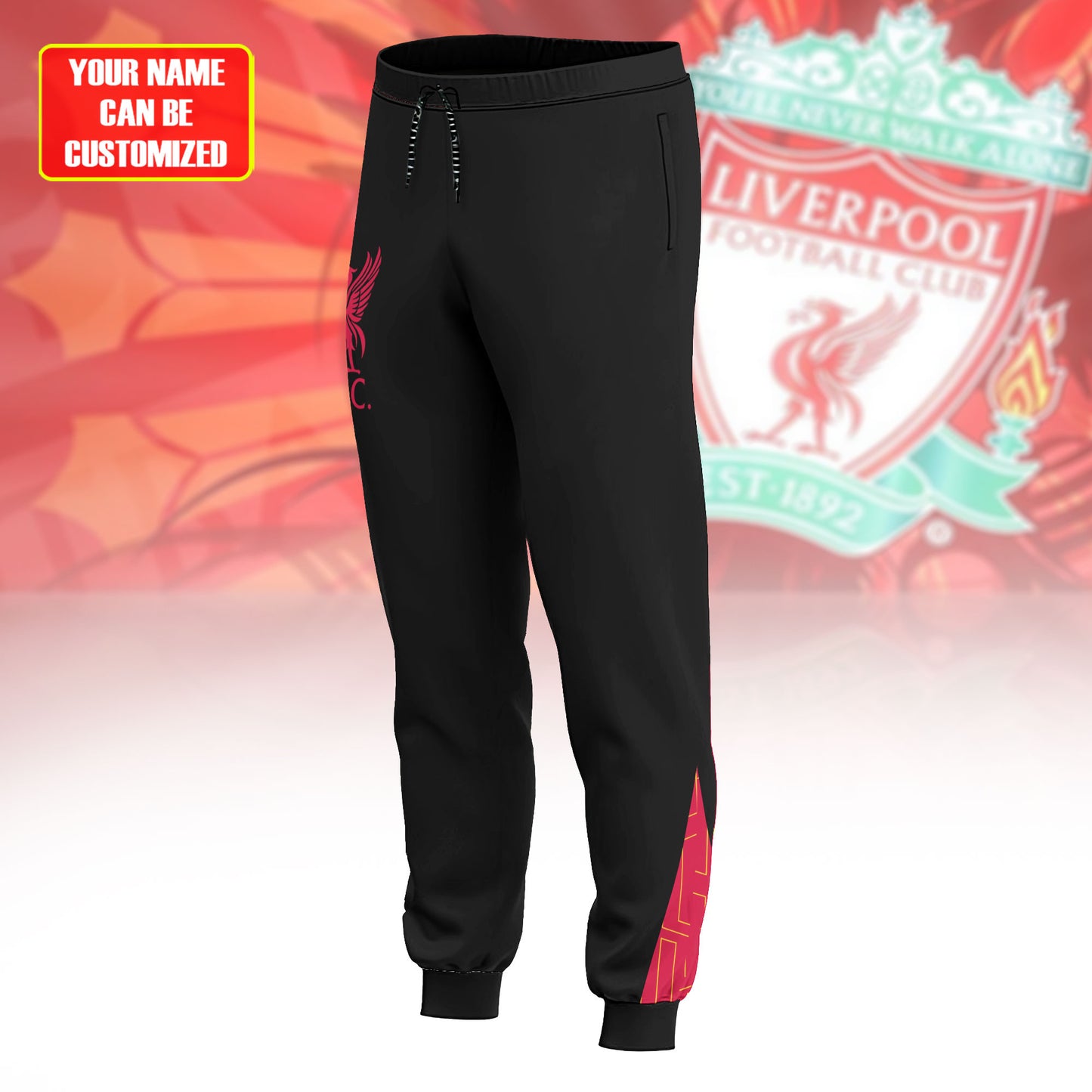 Personalized Liverpool Zipper Stand Collar Jacket & Sweatpants Set V2