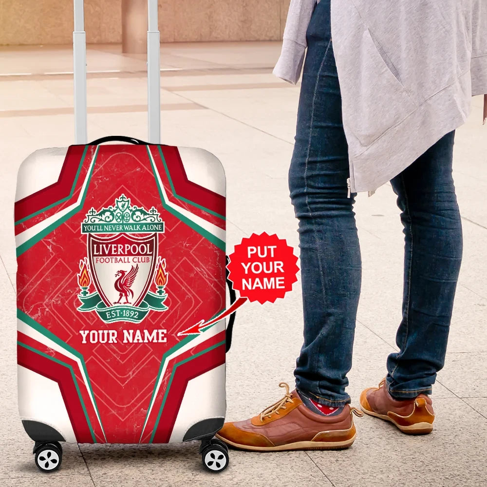 Personalized Name Liverpool Luggage Cover