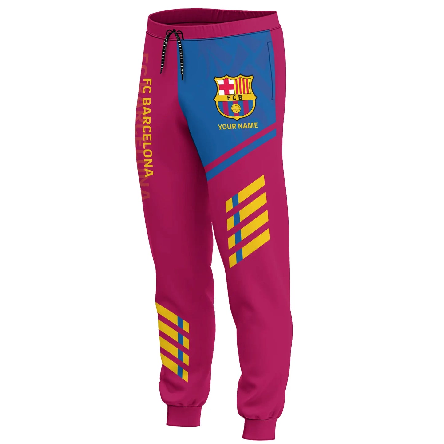 Personalized Barça Q4 3D All over Printed Hoodie and Sweatpants set